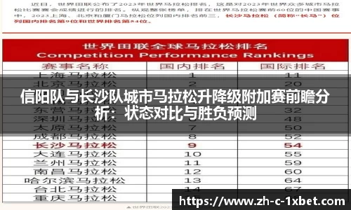 信阳队与长沙队城市马拉松升降级附加赛前瞻分析:状态对比与胜负预测